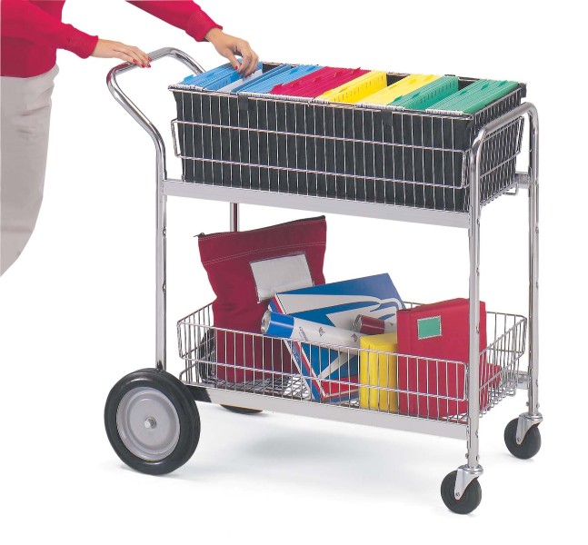 Medium WireBasket Mail Cart US Mail Supply Americas Mailbox Headquarters