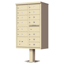 Florence vital™ 13 Door USPS Approved Cluster Box with Pedestal 1570-13