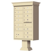 Decorative Style 13 Tenant Cluster Box for Sale